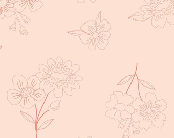 Spring's In Town Wide Back -1/2 Yard Increments, Cut Continuously (WB14217 Blush) by Sandy Gervais for Riley Blake Designs