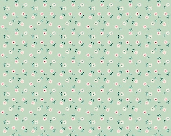 Berry & Sage - 1/2 Yard Increments, Cut Continuously (C17395 Daisy Sage) by Lori Holt for Riley Blake Designs