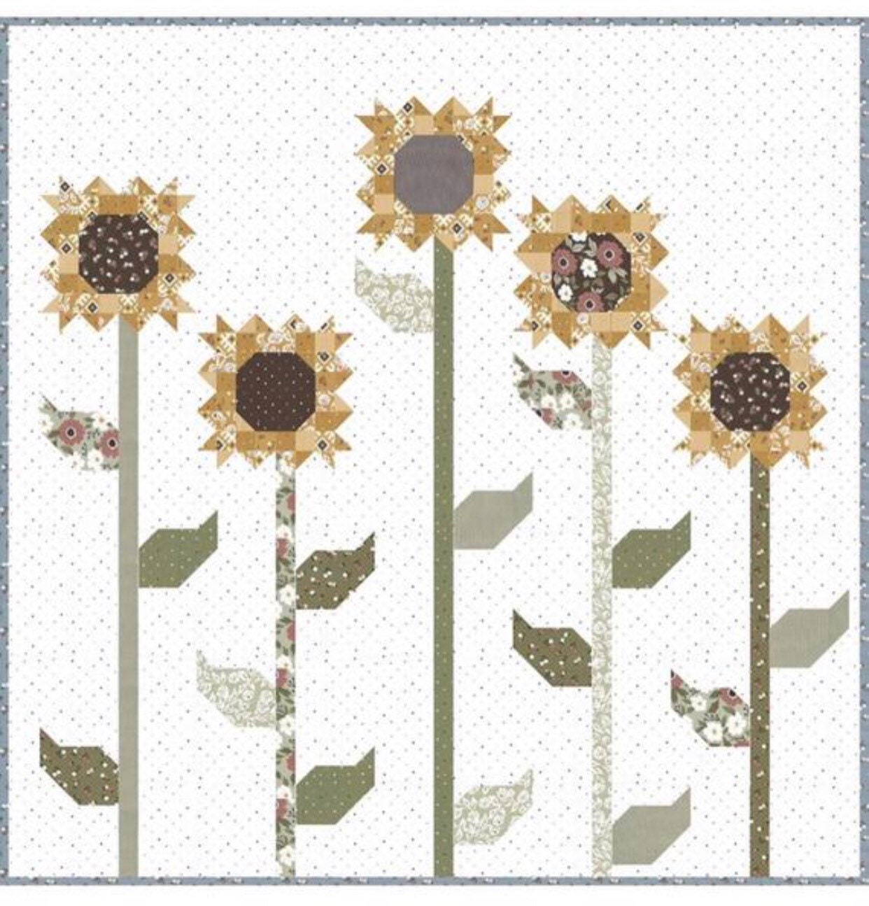 Scrappy Sunflowers Quilt Kit with Pattern by Vanessa Goertzen of Lella