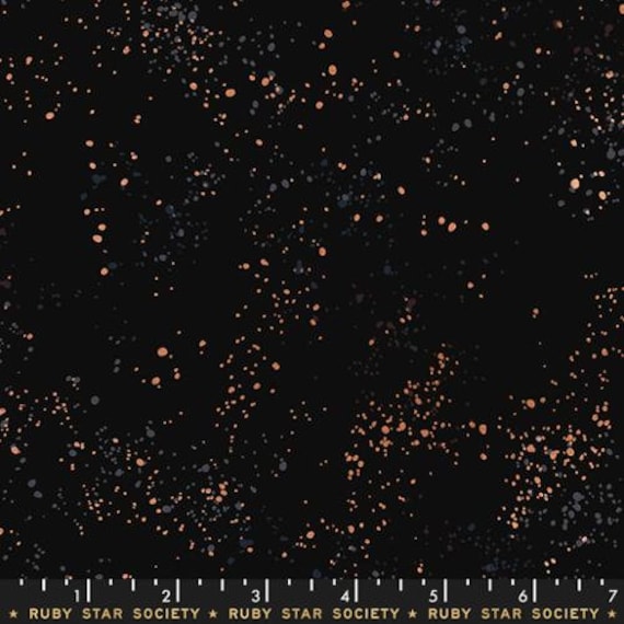 Speckled-End of Bolt 14.5" (RS5027-61M Metallic Black) by Rashida Coleman-Hale for Ruby Star Society