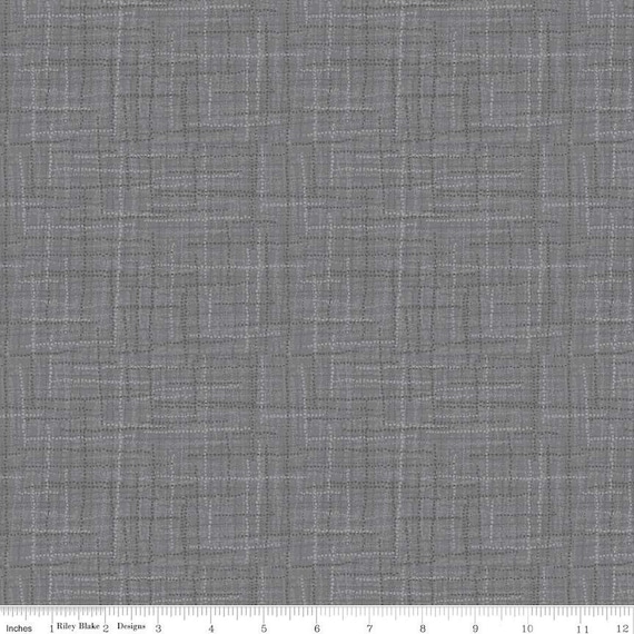 Grasscloth Cottons-1/2 Yard Increments, Cut Continuously (C780 Gray) by Heather Peterson for Riley Blake Designs