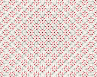 Berry & Sage - 1/2 Yard Increments, Cut Continuously (C17398 Wallpaper Latte) by Lori Holt for Riley Blake Designs