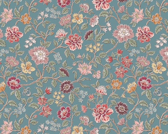 Northanger Abbey - 1/2 Yard Increments, Cut Continuously (C17890 Morland Blue) by Jane Austen for Riley Blake Designs