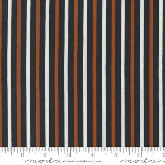 Spellbound-1/2 Yard Increments, Cut Continuously (43145-12 Witch Stockings Stripes Cauldron) by Sweetfire Road for Moda
