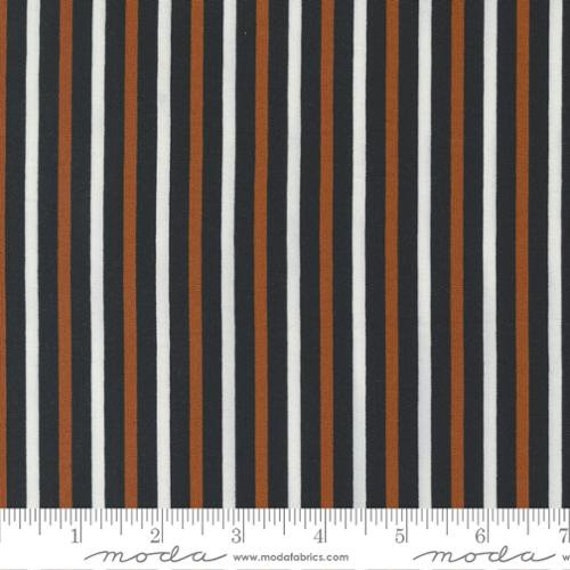 Spellbound-1/2 Yard Increments, Cut Continuously (43145-12 Witch Stockings Stripes Cauldron) by Sweetfire Road for Moda