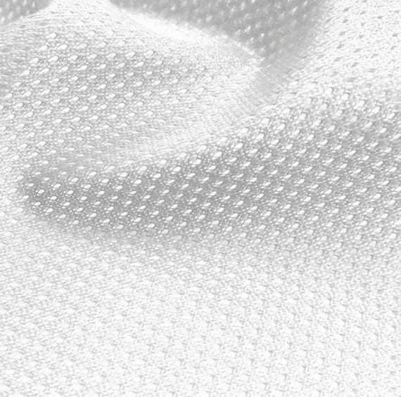 Micro Mesh 60" Wide- 1/2 Yard Increments, Cut Continuously (White)
