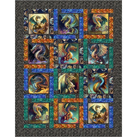 Block Talk Quilt Paper PATTERN (4338A) 5 Sizes by Swirly Girls Design