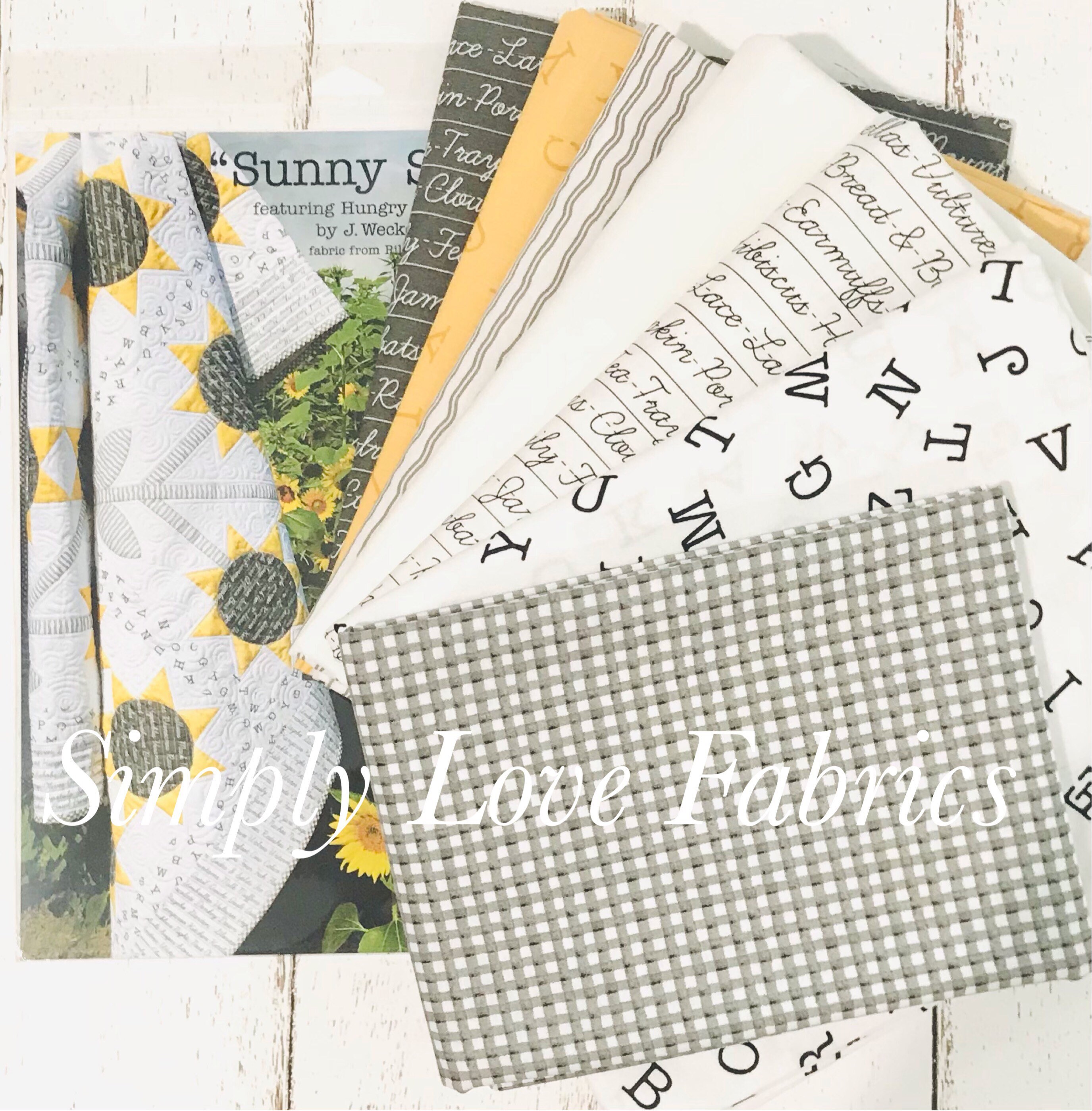 Sunny Side Up Quilt PATTERN Finished Size 72” x 72” P149 Fabric by J