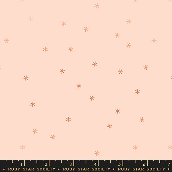 Spark - 1/2 Yard Increments, Cut Continuously- RS0005-61M  Peach Cream Metallic by Melody Miller for Ruby Star Society