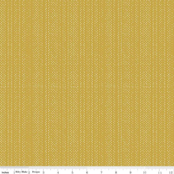 Moonchild-1/2 Yard Increments, Cut Continuously (C13826 Signals Curry) by Fran Gulick for Riley Blake Designs