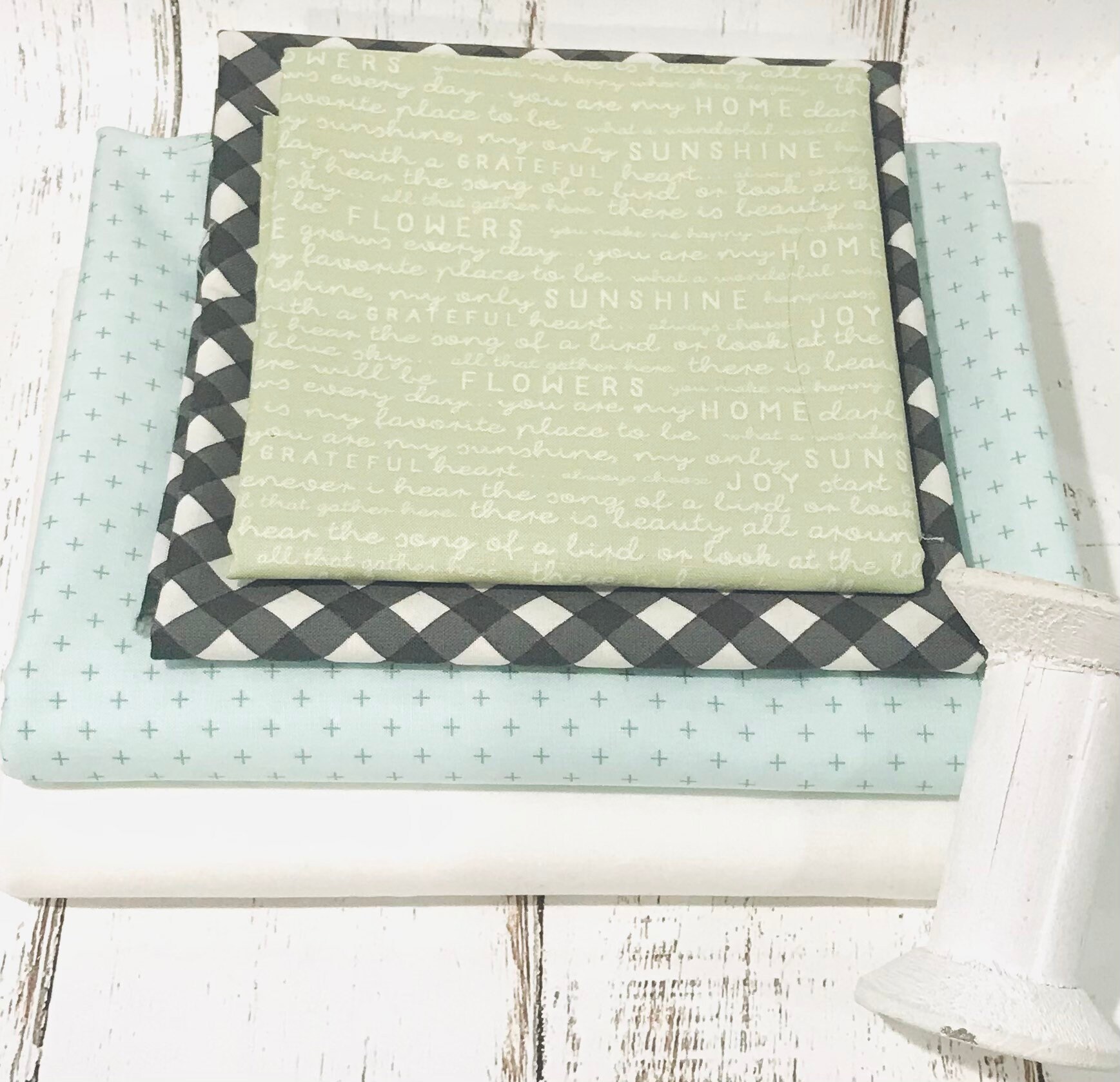 Gingham Windows Quilt KIT for Riley Blake Designs Finished Quilt 61 x
