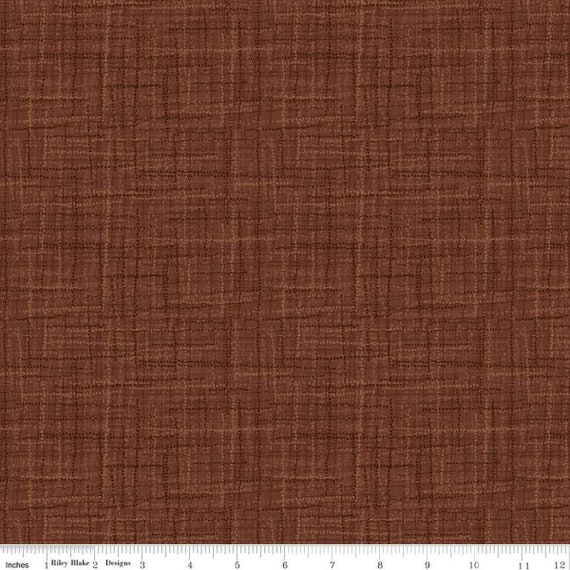 Grasscloth Cottons-1/2 Yard Increments, Cut Continuously (C780 Brown) by Heather Peterson for Riley Blake Designs