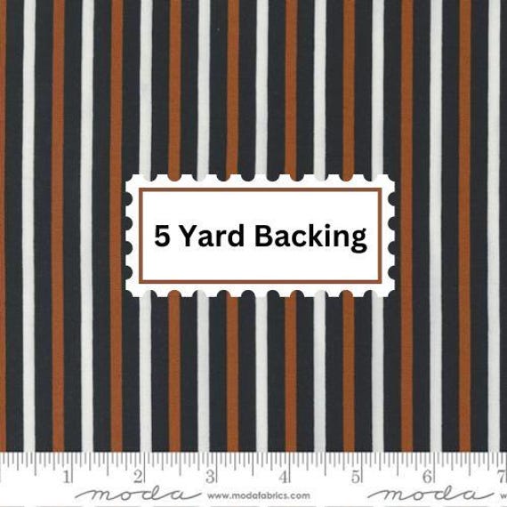Spellbound - 5 Yard Backing (43145-12 Witch Stockings Stripes Cauldron) by Sweetfire Road for Moda