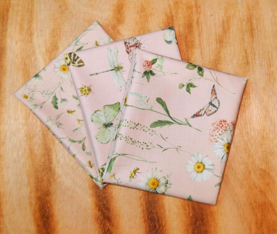 Love Me More - Fat Quarter Bundle (3 Blush Fabrics) by Lisa Audit for Riley Blake Designs
