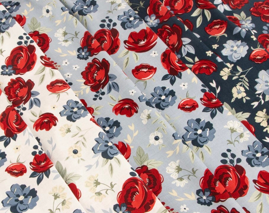 American Dream- 1/2 Yard Bundle (14 Fabrics) by Dani Mogstad for Riley ...