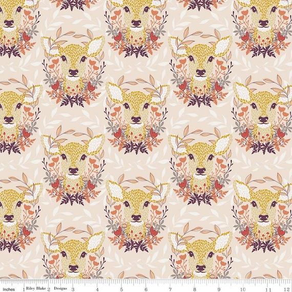 Harmony- 1/4 Yard (11091 Blush Oh Deer) by Melissa Lee for Riley Blake Designs