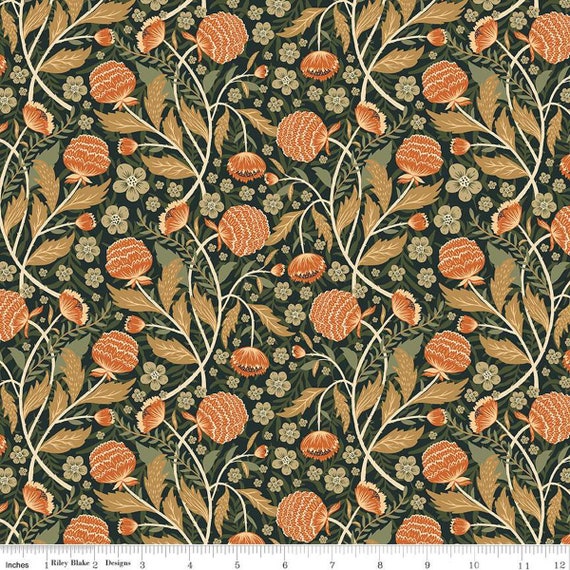 The Old Garden-1/2 Yard Increments, Cut Continuously (C14231 William Chive) by Danelys Sidron for Riley Blake Designs