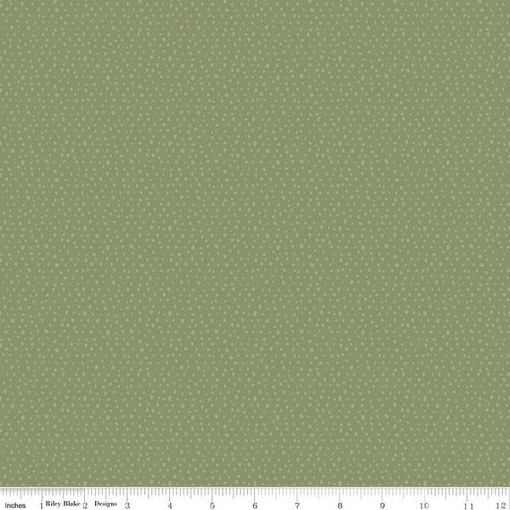Love Me More - 1/2 Yard Increments, Cut Continuously (C15636 Seeds Green) by Lisa Audit for Riley Blake Designs