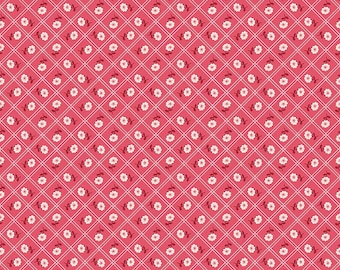 Berry & Sage - 1/2 Yard Increments, Cut Continuously (C17384 Calico Tea Rose) by Lori Holt for Riley Blake Designs