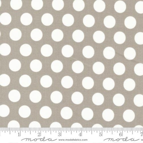 Favorite Things-1/2 Yard Increments, Cut Continuously (37652-18 Dots Stone) by Sherri and Chelsi for Moda