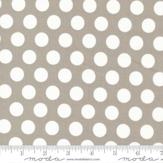 Favorite Things-1/2 Yard Increments, Cut Continuously (37652-18 Dots Stone) by Sherri and Chelsi for Moda