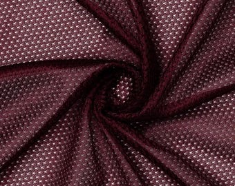 Micro Mesh 60" Wide- 1/2 Yard Increments, Cut Continuously (Maroon)