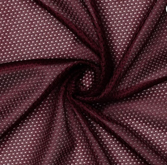 Micro Mesh 60" Wide- 1/2 Yard Increments, Cut Continuously (Maroon)