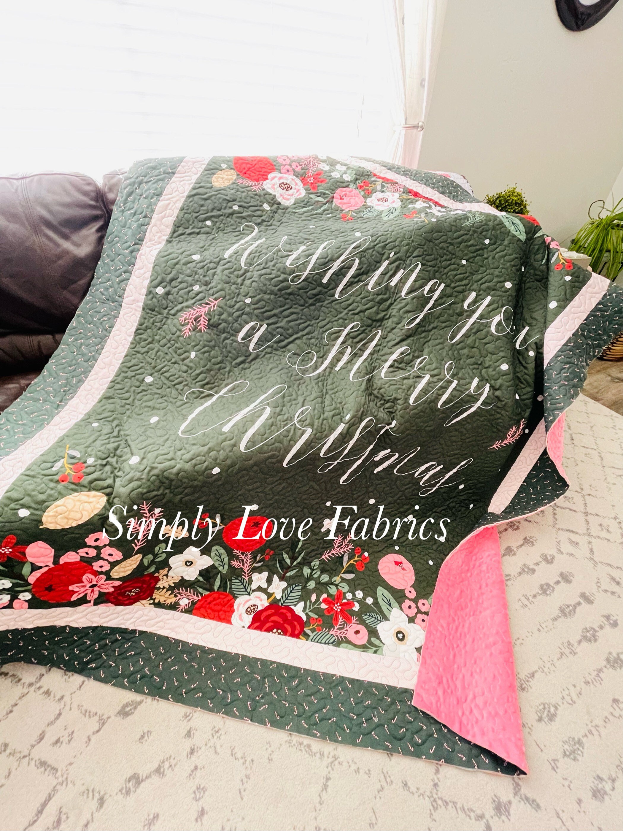 Warm Wishes Panel Quilt Kit Finished Size 73 X Etsy