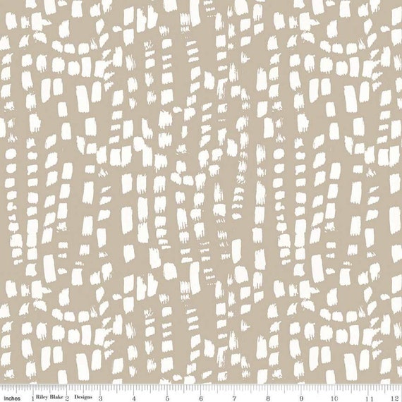 Blue Escape Coastal - 1/2 Yard Increments, Cut Continuously (C14514 Texture Taupe) by Lisa Audit for Riley Blake Designs