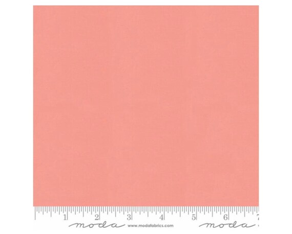 Bella Solids -1/2 Yard Increments Cut Continuously- 9900-384 Carnation- Moda