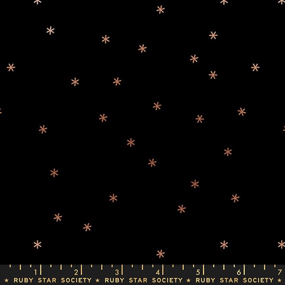 Spark - 1/4 Yard (RS0005-68M Black Metallic) by Melody Miller for Ruby Star Society