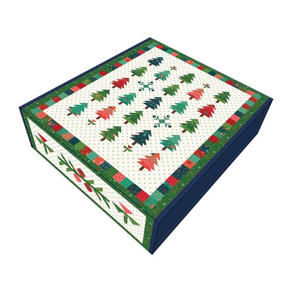 In From the Cold Under the Pines Boxed Quilt Kit - Finished Size 72" x 96” - Heather Peterson of Anka's Treasures (KT-14860)