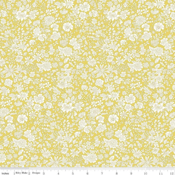 Emily Belle (01666411A Lime) by Liberty Fabrics for Riley Blake Designs