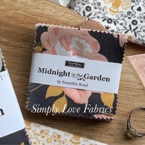 Midnight in the Garden- MINI Charm Pack (43120MC- 42 Fabrics) by Sweetfire Road for Moda