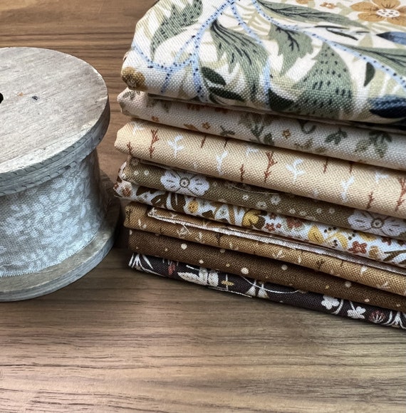 The Old Garden - Half Yard Bundle (8 Vanilla/Sunshine/Daisy Fabrics) by Danelys Sidron for Riley Blake Designs