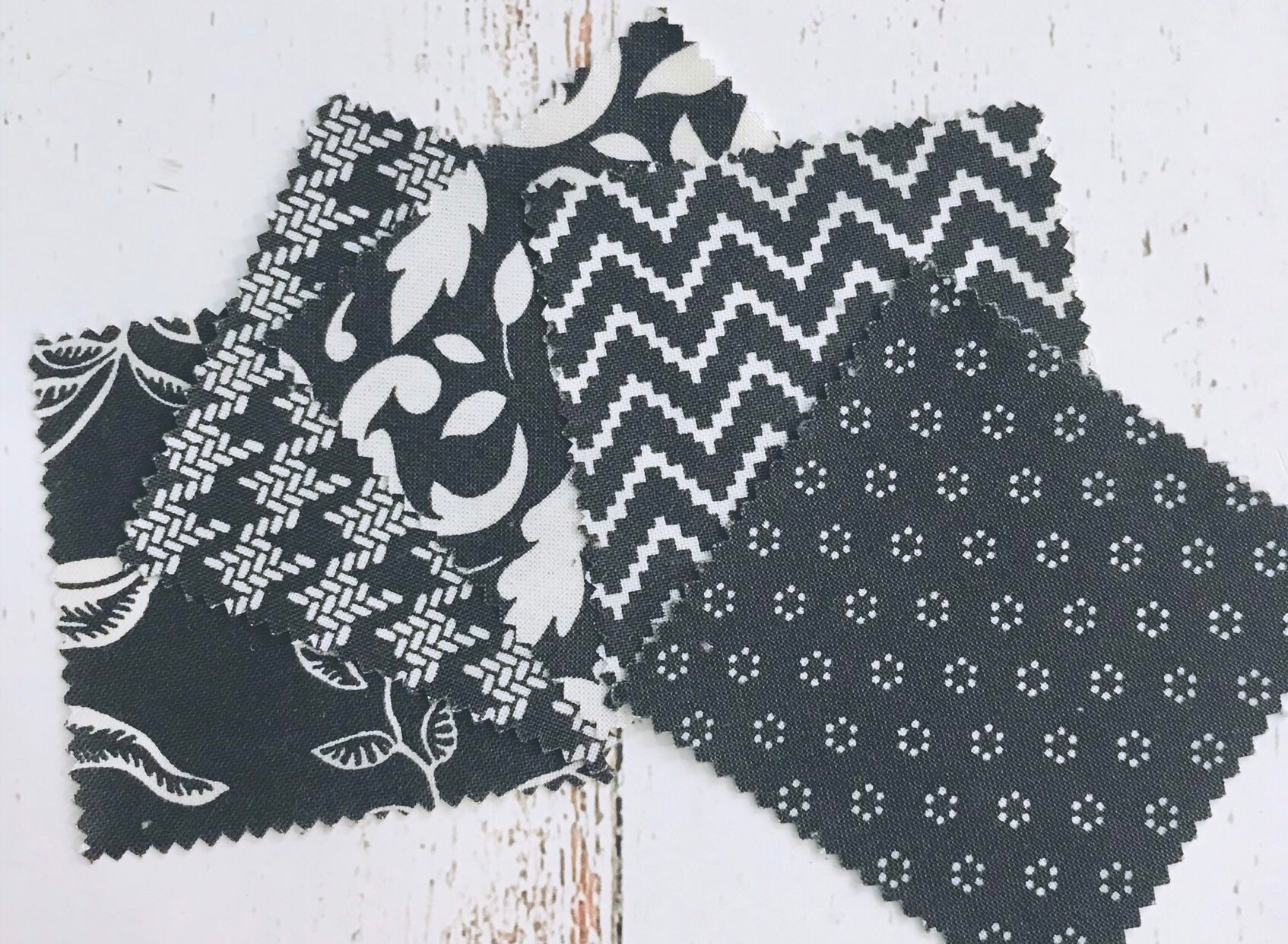 All Hallows Eve by Fig Tree & Co. for Moda 2035015 Fog Woodblock Floral 1/2 Yard Increments