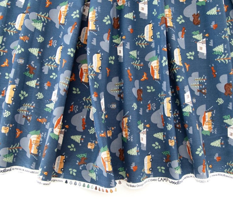 21 Fabrics Camp woodland by Nat\u00e0lia Juan Abell\u00f3 for Riley Blake Designs 12 Yard Bundle
