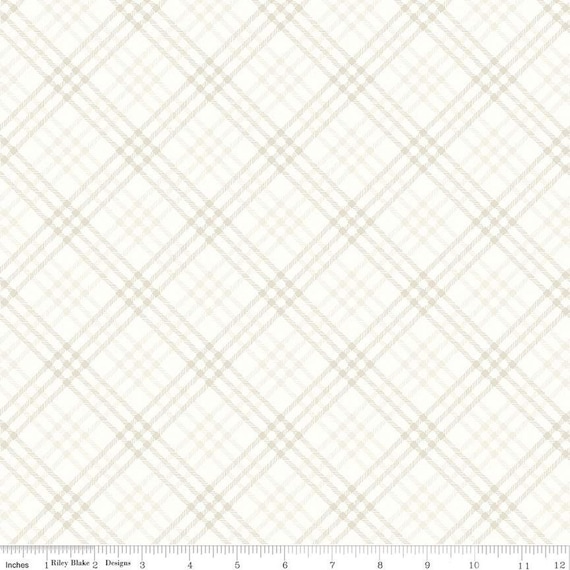Hush Hush 3 - End of Bolt 22" (C14076 Plaid Along) by Lindsay Wilkes for Riley Blake Designs