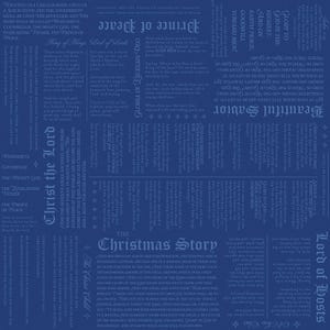 Christmas Wishes - 1/2 Yard Increments, Cut Continuously (C15047 Christmas Story Blue) by RBD Designers
