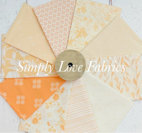 Nectarine Fusion- Fat Quarter Bundle (FQW-Fus-Ne 500-10 Fabrics) by AGF Studio