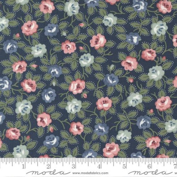 Sunnyside-End of Bolt 11" (55281-12 Blooming Navy) by Camille Roskelley for Moda