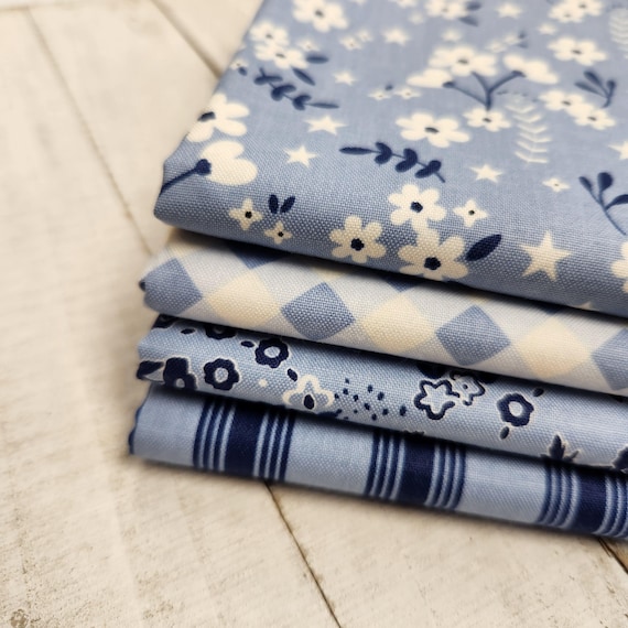 Freedom Garden - Half Yard Bundle (4 Sky Fabrics) by My Mind's Eye for Riley Blake Designs