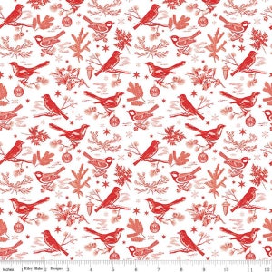 Peace On Earth-End of Bolt 16" (C13451 Birds White) by My Minds Eye for Riley Blake Designs