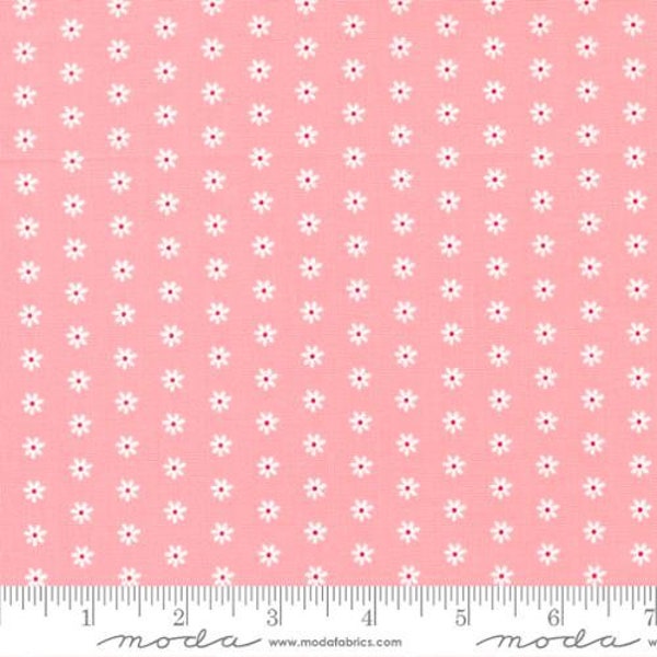Berry Basket-1/2 Yard Increments, Cut Continuously (24153-13 Daisy Dot Strawberry) by April Rosenthal for Moda