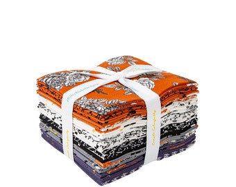 Sophisticated Halloween - Fat Quarter Bundle (FQ-14620-18 Fabrics) by My Minds Eye for Riley Blake Designs