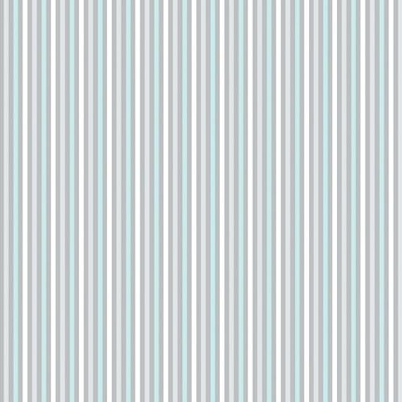 Doodle Baby Flannel-1/2 Yard Increments, Cut Continuously (13230F-82 Dream Stripe Turq/Multi) by Jessica Flick for Benartex