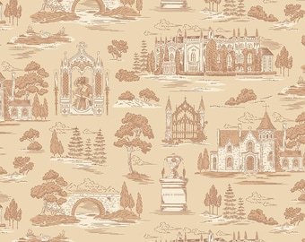 Northanger Abbey - 1/2 Yard Increments, Cut Continuously (C17894 Abbey Vanilla) by Jane Austen for Riley Blake Designs