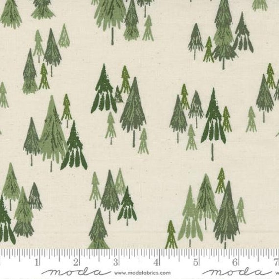 Good News Great Joy-1/4 Yard (45562-11 Fir Forest Snow) by Fancy That Design House for Moda