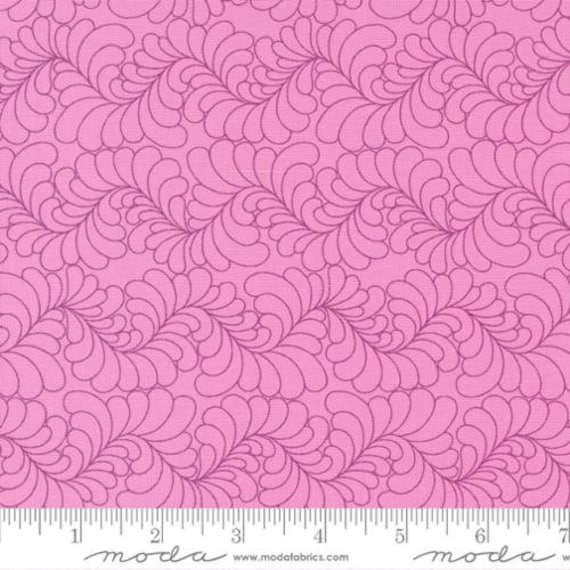 Rainbow Sherbet-End of Bolt 12" (45022-40 Geometric Feathers Rum Raisin) by Sariditty for Moda