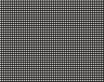 1/8" Gingham- 1/2 Yard Increments, Cut Continuously (C440-110 Black) by RBD Designers